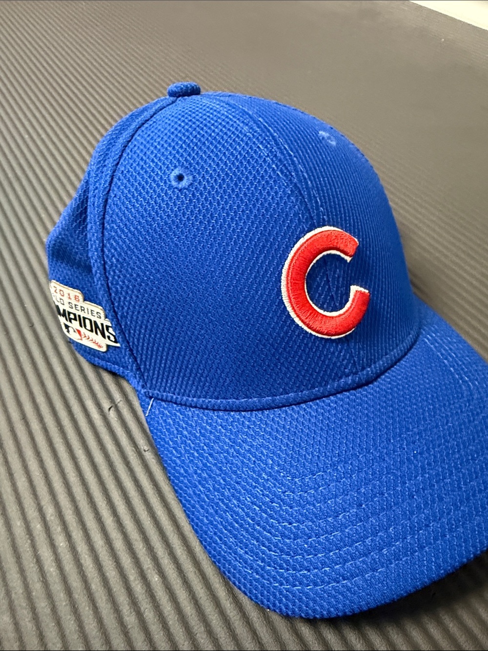 New Era Blue Chicago C Logo Baseball Cap with Red Logo